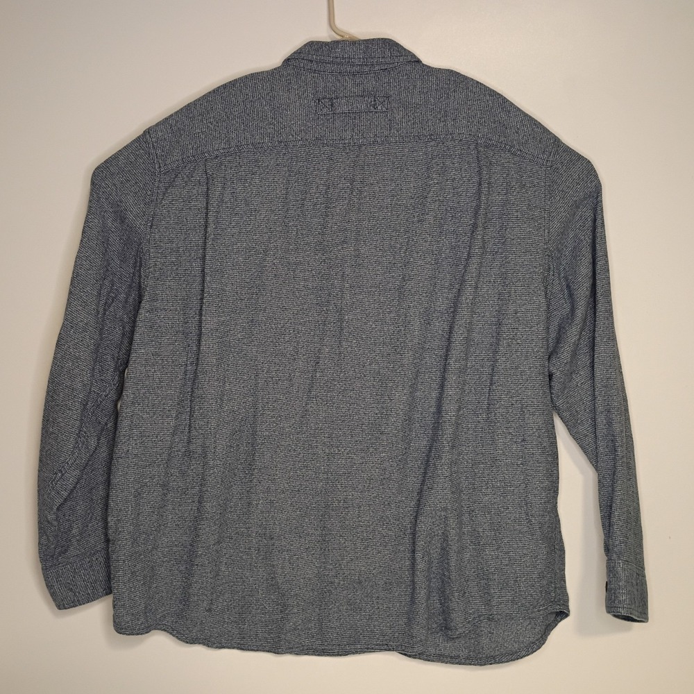 Duluth Trading Kennesaw Shirt Mens 2XL Blue Relaxed Fit Long Sleeve Soft Flannel - Picture 4 of 6